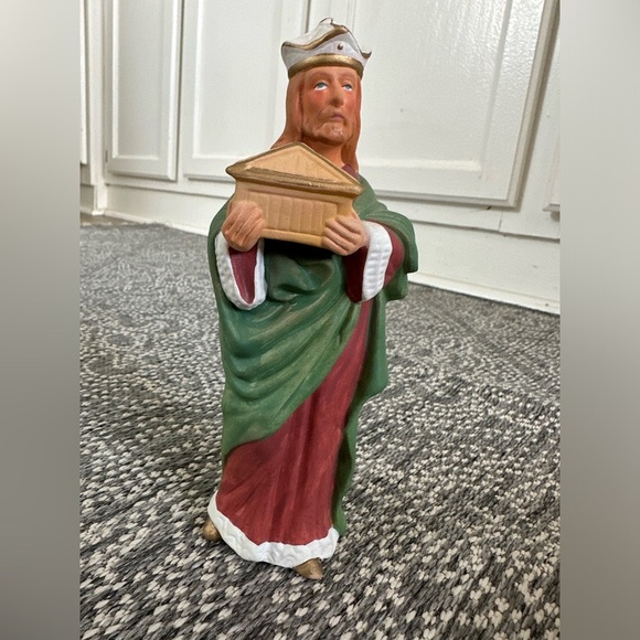 Vintage Homco Wiseman Gift Christmas Nativity Scene Replacement Figurine 5207 - Picture 2 of 12